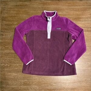 Columbia Womens Fleece Vneck Pullover Sweatshirt
